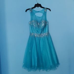 Belle House Short Tulle Beading Homecoming Dress